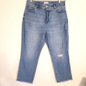 Loft the curvy straight crop jeans size 31/12